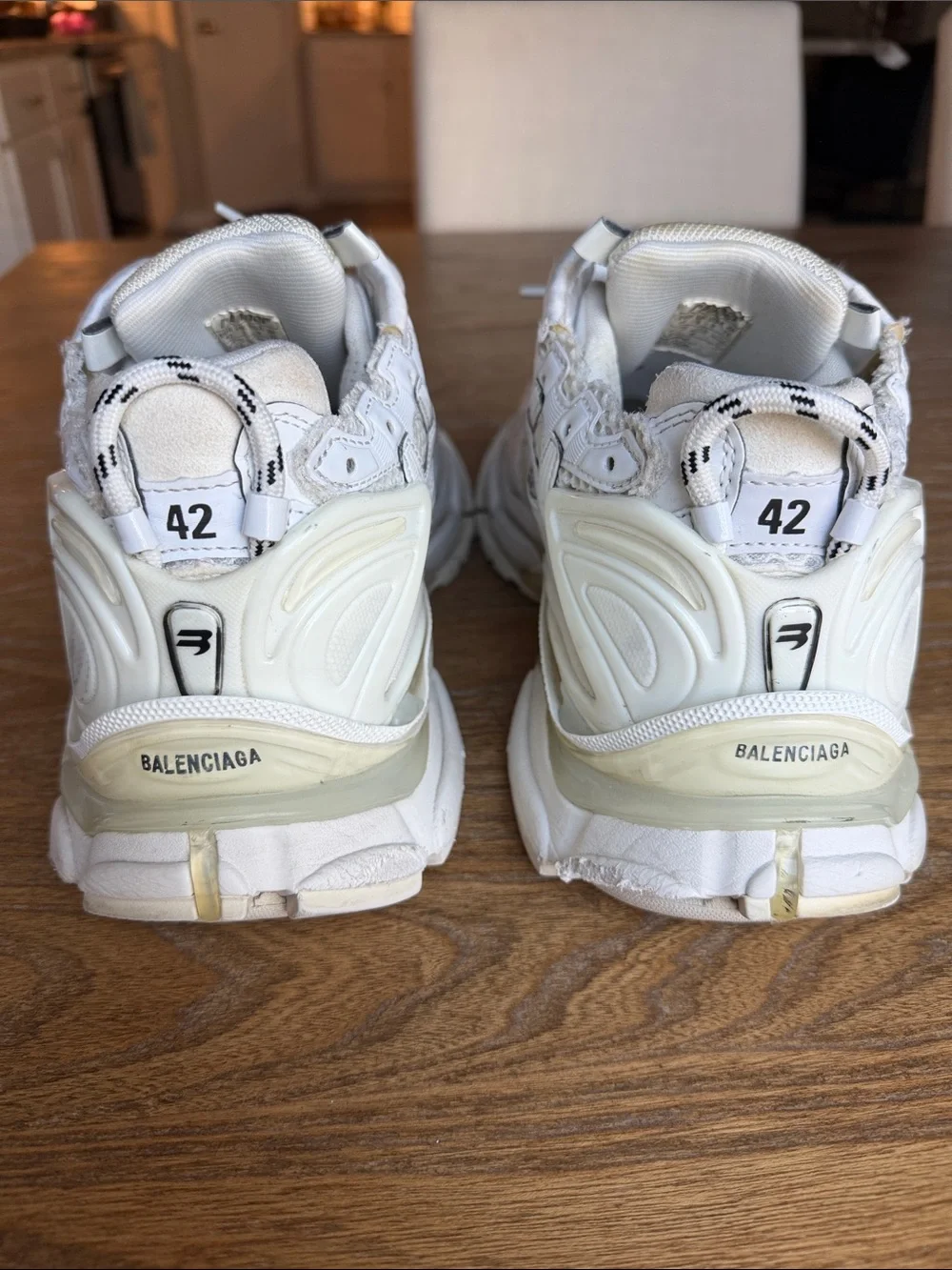 Balenciaga Men’s White Runner Sneakers